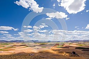 Series of windmills of Consuegra, in the places of the rue of Cervantes