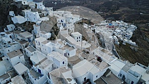Serifos island in the Cyclades in Greece seen from the sky