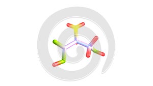 Serine amino acid molecule rotating video