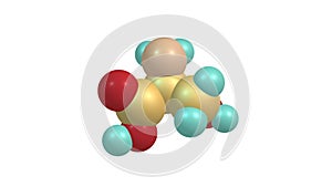 Serine amino acid molecule rotating video