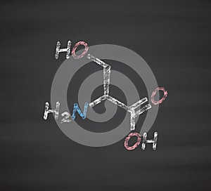 Serine (l-serine, Ser, S) amino acid molecule