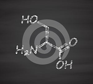 Serine (l-serine, Ser, S) amino acid molecule