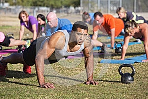 Serious Adults Working Out