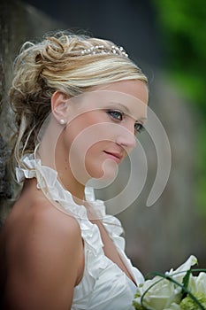 Serious bride