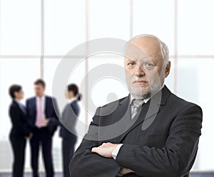 Serious businessman portrait