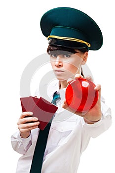 Serious customs worker deny entry to country