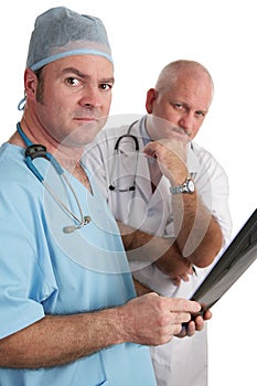 Serious Doctors With Xrays photo