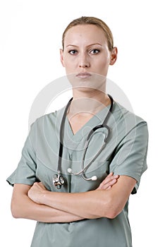 Serious-Looking Medical Professional