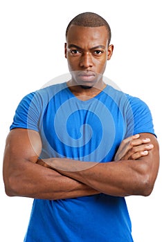 Serious male student