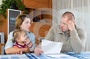 Serious parents discussing parental guardianship