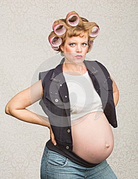 Serious Pregnant Hillbilly photo