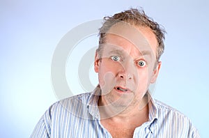 Serious and Scruffy Looking Man