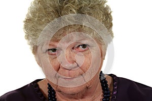 Serious Senior Lady