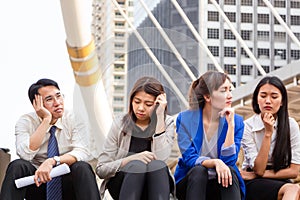 Serious young Asian business team discussing in the morning, Business people meeting and sharing ideas