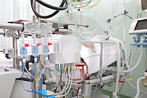 Seriously ill patients in intensive care unit