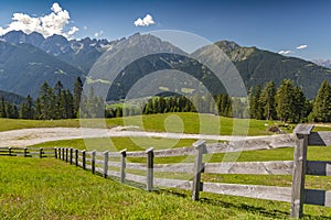 Serles mountain of the Stubai Alps in the Austrian state of Tyrol, between the Stubai Valley and Wipptal, near the Italian border photo