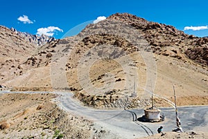 Sermangchan La Pass Tsermangchan La Pass 3897m view from Between Yangtang and Hemis Shukpachan in Sham Valley, Ladakh, India.