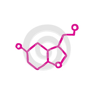Serotonin doodle icon