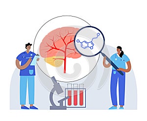 Serotonin formula icon photo