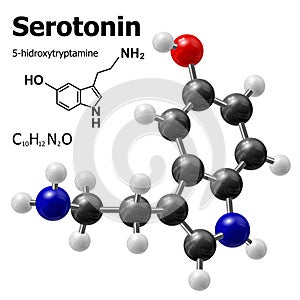 Serotonin molecule