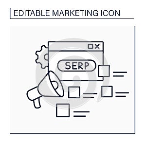 SERP line icon