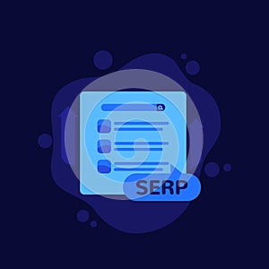 SERP and seo optimization flat icon