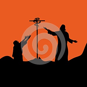 Serpent on the cross