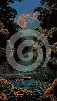 Serpent's Moonlit Mirror