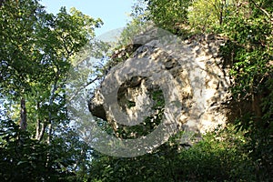 The Serpent Simulacra on the cliff below Serpent Mound photo