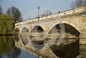 Serpentine Bridge reflections