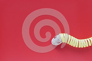 Serpentine for Christmas tree in the form of worms