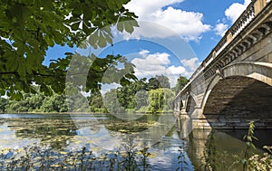 Serpentine lake and Serpentine Bridge in Hyde Park