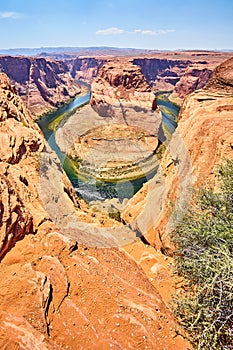 Serpentine River Through Red Sandstone Canyons, Horseshoe Bend Overlook
