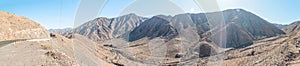 Serpentine road through the Peruvian Andes between Nazca and Cusco