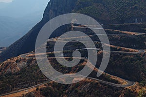 Serra da Leba road seen from Lubango, Angola