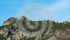Serra de Queralt mountain and Shrine, Berga, Spain