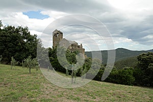 Serrabone Priory in Pyrenes orientales, France