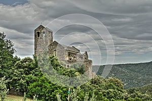 Serrabone Priory in Pyrenes orientales, France