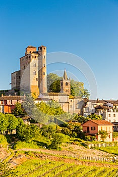 Serralunga d`Alba castle, Piedmont Italy photo