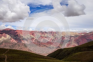 Serranias del Hornocal, colored mountains, Argentina photo