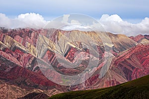 Serranias del Hornocal, colored mountains, Argentina photo