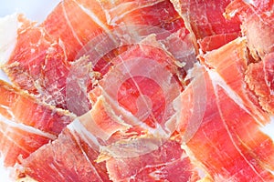 Serrano ham plate
