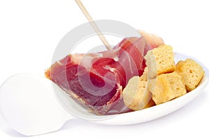 Serrano ham tapas