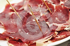 Serrano ham tapas