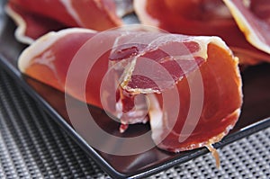Serrano ham tapas