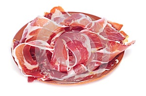 Serrano ham tapas photo