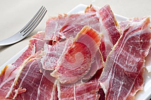 Serrano ham tapas