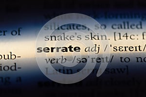 serrate