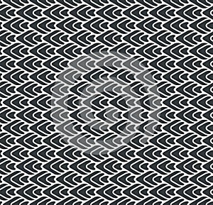 Serration or zigzag seamless abstract pattern monochrome or two photo