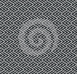 Serration or zigzag seamless abstract pattern monochrome or two